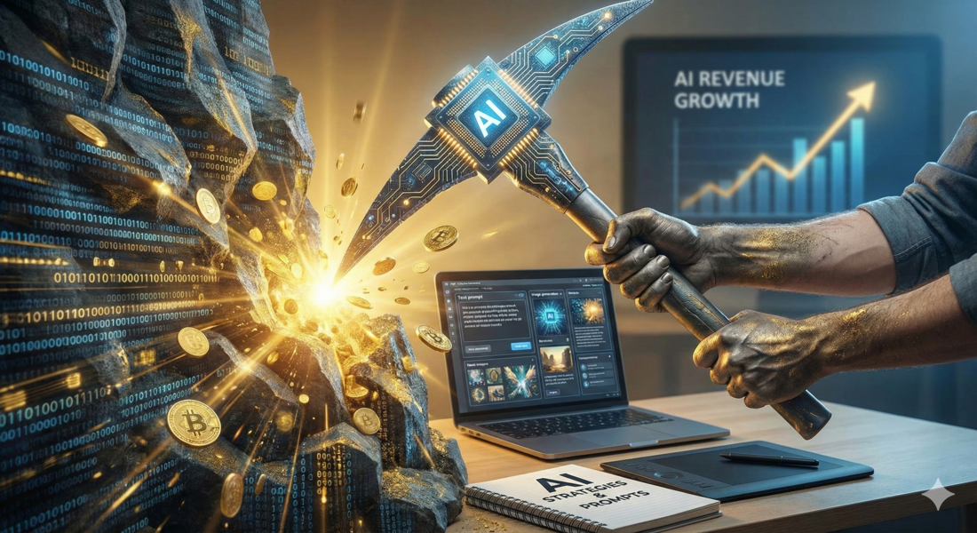 La nuova “Corsa all’Oro” digitale: Come guadagnare davvero con l’Intelligenza Artificiale (senza essere programmatori)