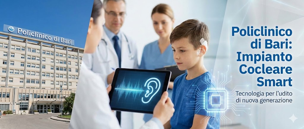Bari: impianto cocleare “smart” su un bimbo di 11 anni. Tornerà a sentire grazie alla memoria interna