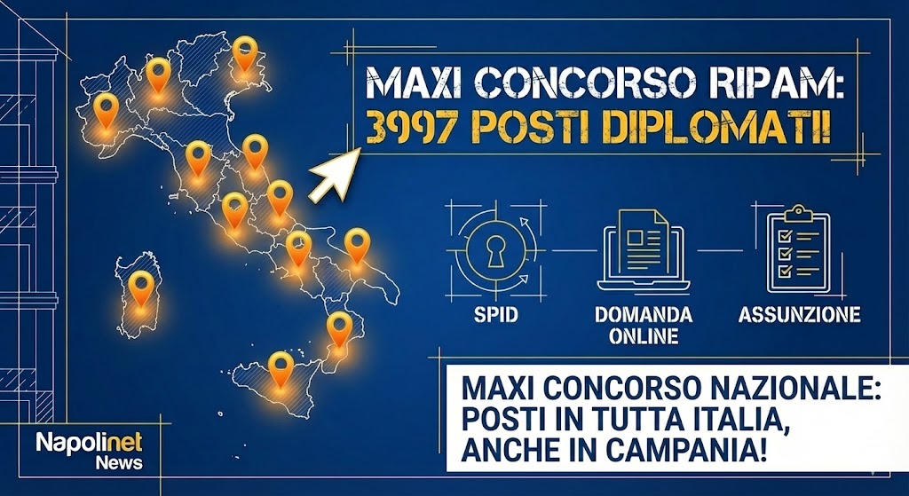 ULTIMA CHIAMATA – Maxi Concorso: 4.000 posti per Diplomati (anche in Campania). Ecco come salire sul treno del “Posto Fisso”