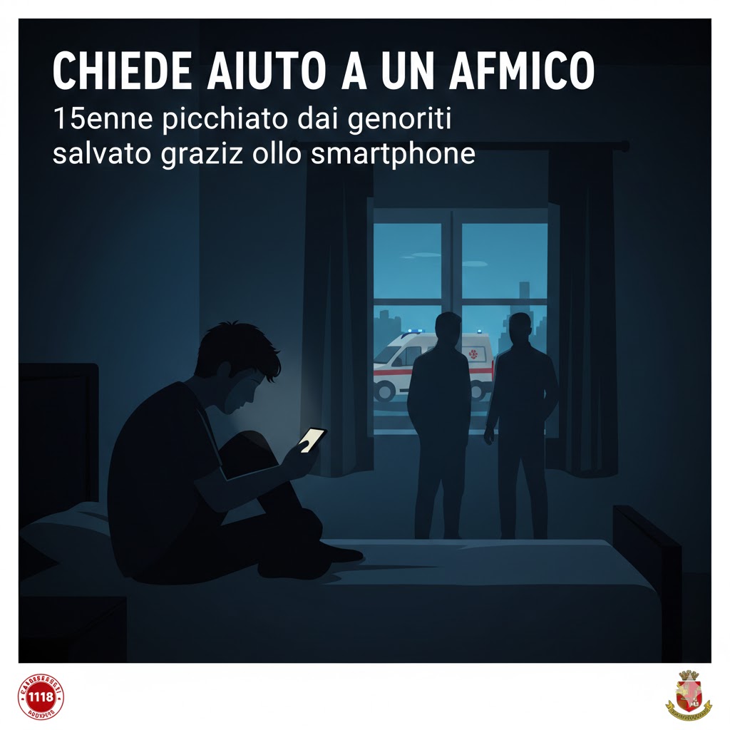 Chiede aiuto a un amico dopo le percosse dei genitori: salvato un 15enne nel Milanese