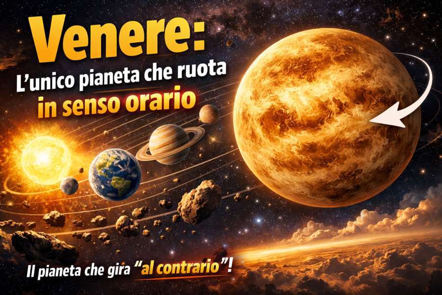 Venere: il pianeta che ruota “al contrario” (e lo fa con calma olimpica)