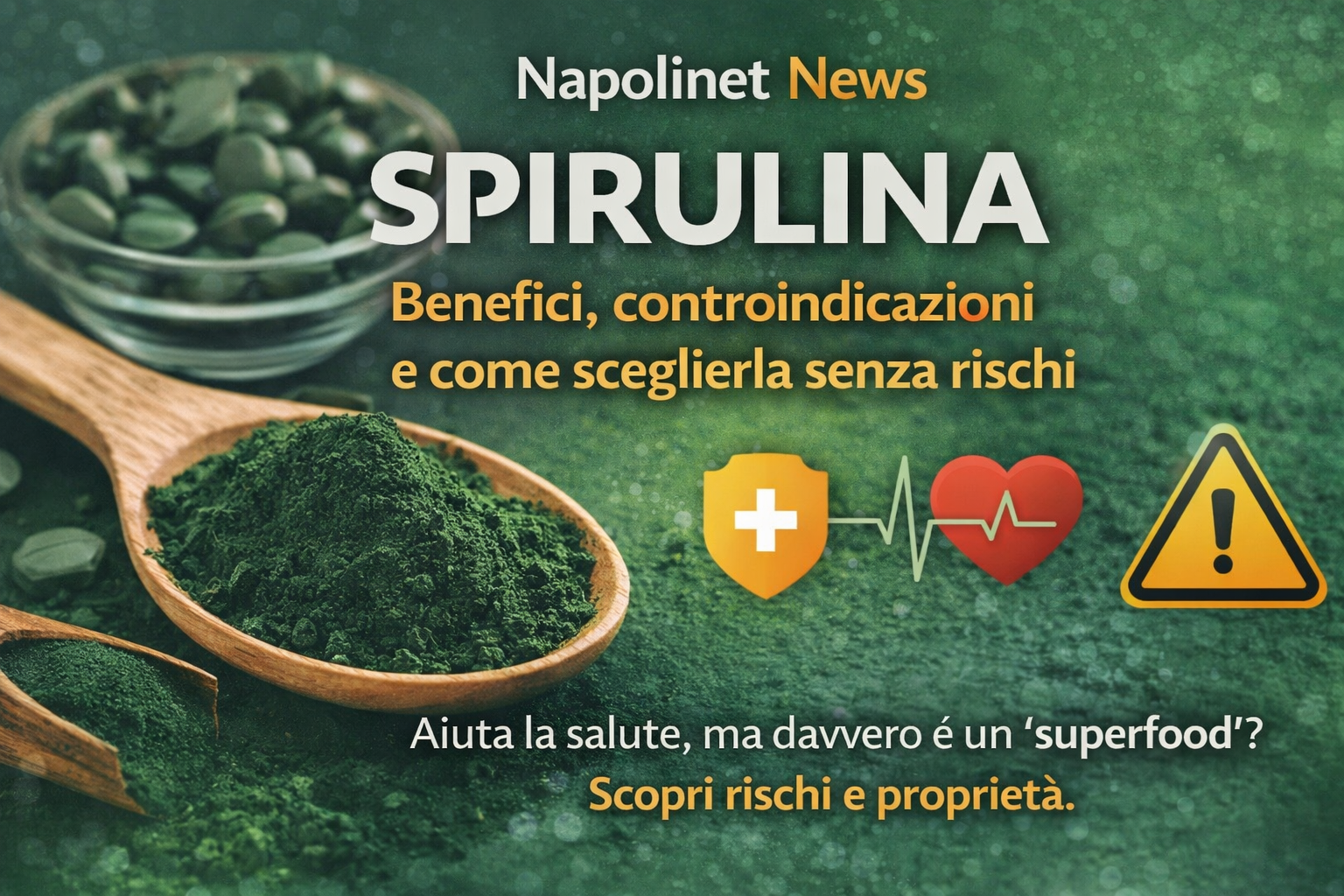 Spirulina: cos’è davvero, benefici possibili, controindicazioni e come sceglierla senza rischi