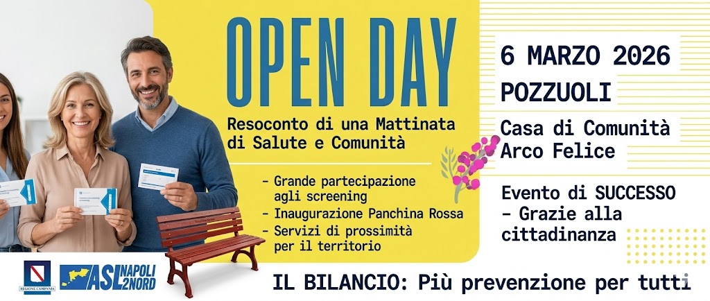 Prevenzione e Comunità: Grande Successo per l’Open Day alla Casa di Comunità di Arco Felice